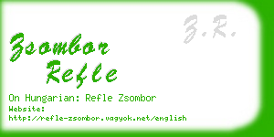 zsombor refle business card